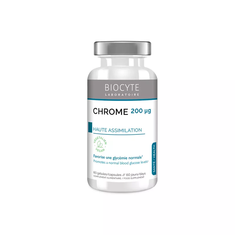 Biocyte CHROME 200 µg Wspomaganie prawidłowego poziomu cukru we krwi
