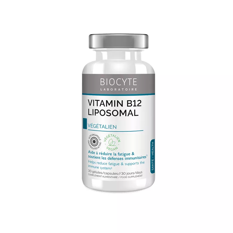Zmęczenie i odporność immunologiczna Biocyte VITAMIN B12 LIPOSOMAL 500 µg